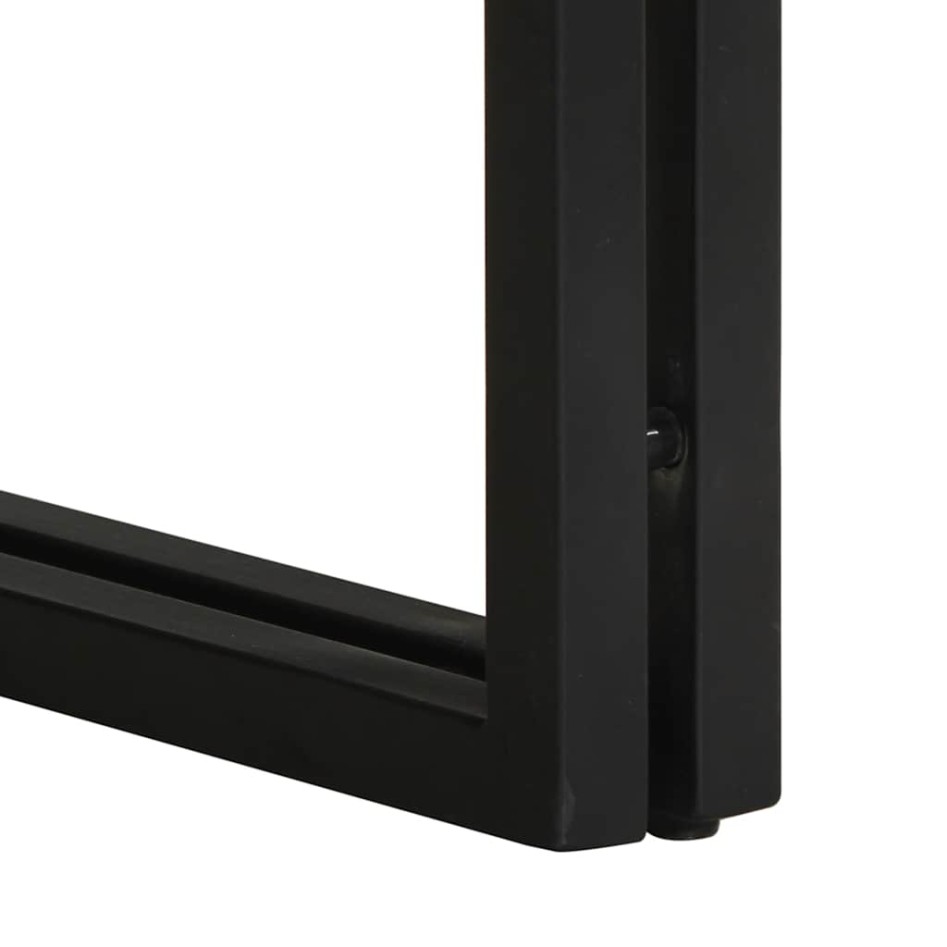 Mesa de centro multicolor 80x80x35 cm madera maciza