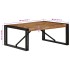Mesa de centro multicolor 80x80x35 cm madera maciza