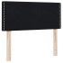 Cama box spring con colchón cuero sintético negro 90x210