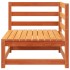 Sofás esquineros de jardín 2 uds madera pino marrón 70x70x67