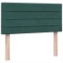 Cama box spring con colchón terciopelo verde oscuro 90x210