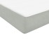 Cama box spring con colchón terciopelo gris claro 80x220