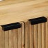 Aparadores 3 piezas madera maciza mango marrón 60x33x75