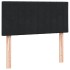 Cama box spring con colchón cuero sintético negro 90x210