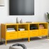Muebles para TV 2 unidades acero amarillo mostaza 68x39x50,5