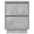 Mesitas de noche con luces LED 2 uds gris hormigón 38x34x50