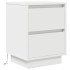Mesillas de noche con luces LED 2 uds blanco 38x34x50