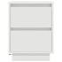 Mesillas de noche con luces LED 2 uds blanco 38x34x50