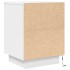 Mesillas de noche con luces LED 2 uds blanco 38x34x50