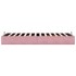 Estructura cama otomana sin colchón terciopelo rosa 90x200