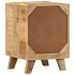 Mesita de noche de madera maciza de mango rugosa 37x32x50
