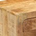 Mesita de noche de madera maciza de mango rugosa 37x32x50