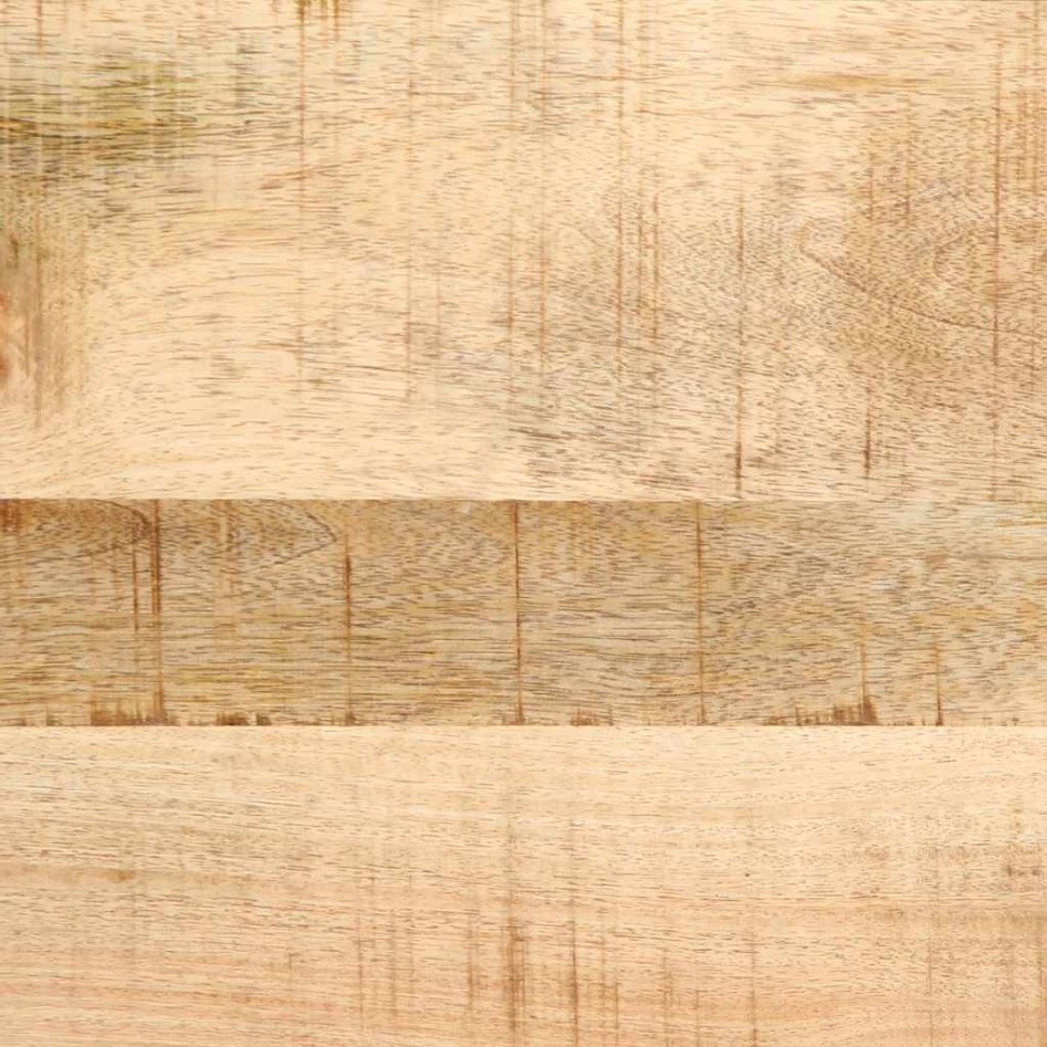 Mesita de noche de madera maciza de mango rugosa 37x32x50