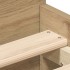 Estructura de cama sin colchón roble artesanal