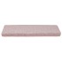 Alfombrilla escalera 30 uds 65x21x4 cm Blanco y