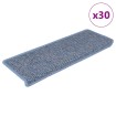 Alfombra autoadhesiva escalera sisal 30 uds 65x21x4 cm azul