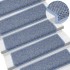 Alfombra autoadhesiva escalera sisal 30 uds 65x21x4 cm