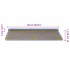 Alfombra autoadhesiva escalera sisal 30 uds 65x21x4 cm