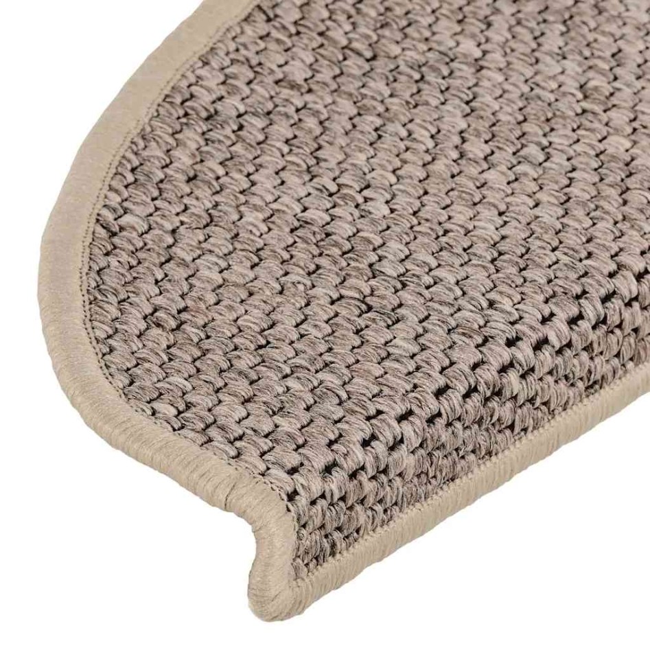Alfombra autoadhesiva escalera sisal 30 uds beige