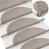Alfombra autoadhesiva escalera sisal 30 uds 56x17x3 cm