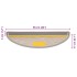 Alfombra autoadhesiva escalera sisal 30 uds 56x17x3 cm