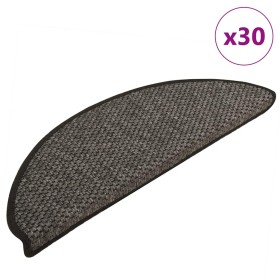 Alfombra autoadhesiva escalera sisal 30 uds 65x21x4cm