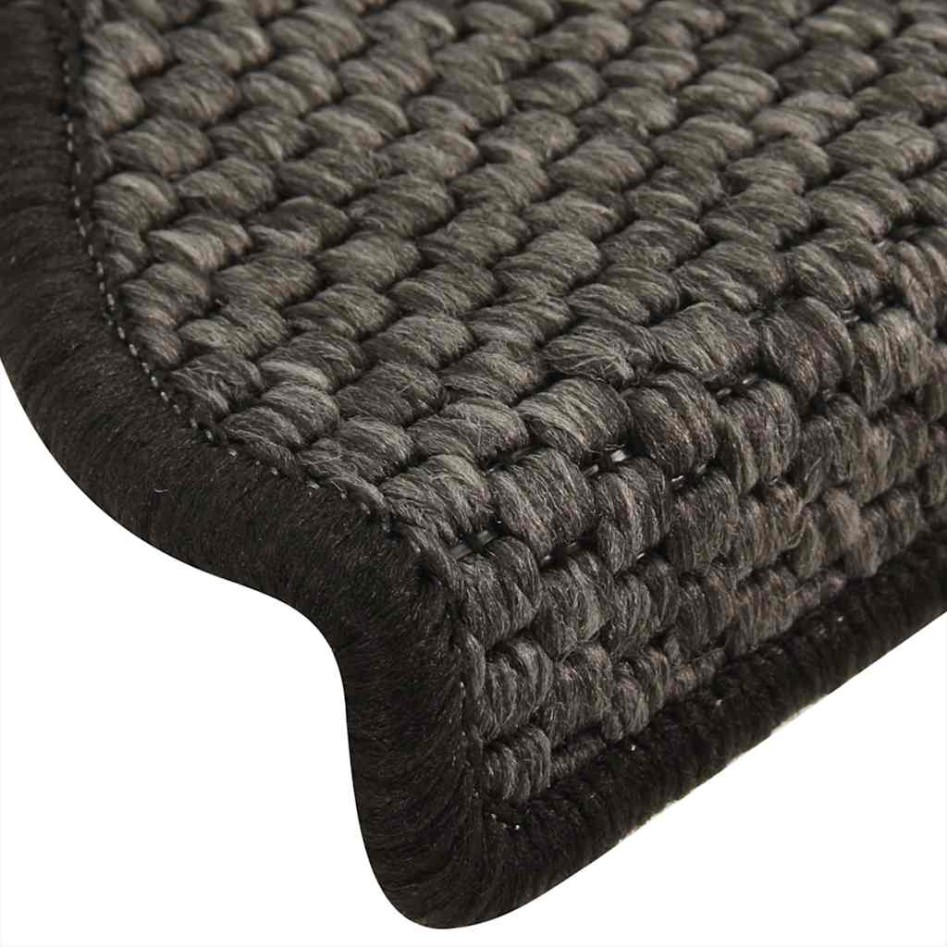 Alfombra autoadhesiva escalera sisal 30 uds 65x21x4cm