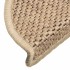 Alfombra autoadhesiva escalera sisal 30 uds 56x17x3 cm