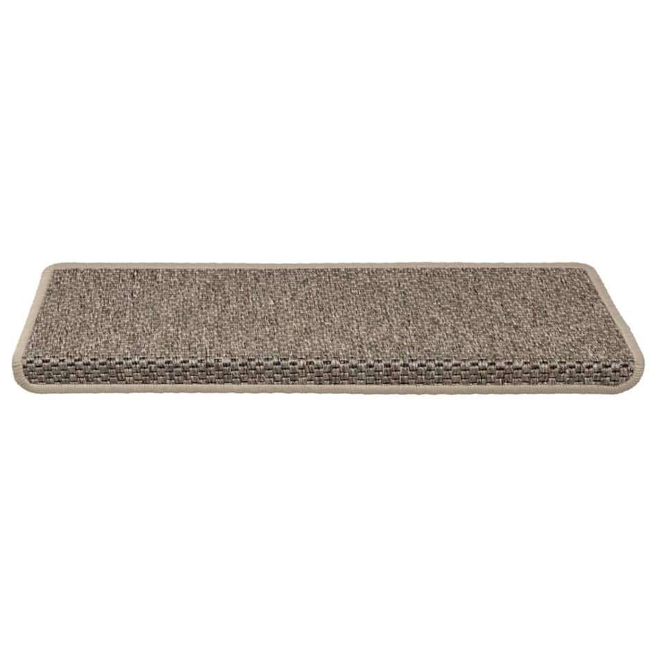 Alfombra autoadhesiva escalera sisal 30 uds beige