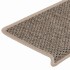 Alfombra autoadhesiva escalera sisal 30 uds beige
