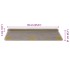 Alfombra autoadhesiva escalera sisal 30 uds beige