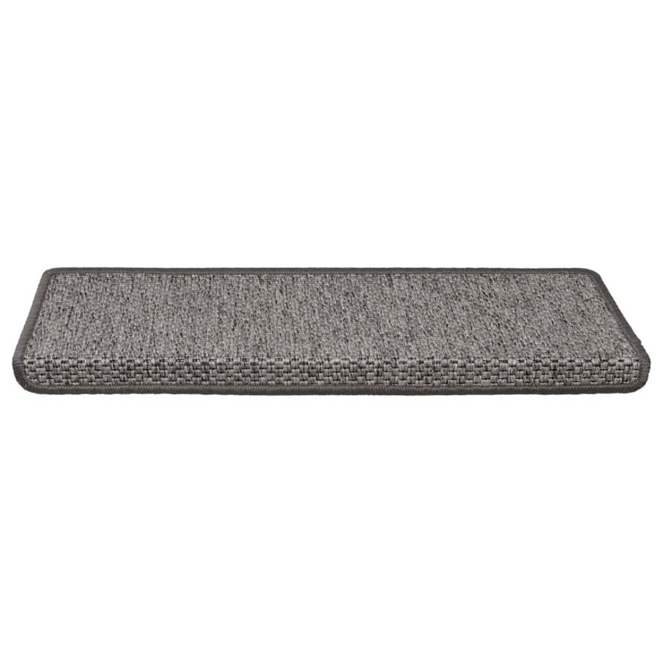 Alfombra autoadhesiva escalera sisal 30 uds Grey and