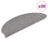 Alfombra autoadhesiva escalera sisal 30 uds 65x21x4 cm