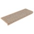 Alfombra autoadhesiva escalera sisal 30 uds beige