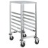 Carro con bandejas y 6 contenedores GN 39x55x87