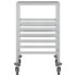 Carro con bandejas y 6 contenedores GN 39x55x87