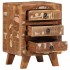 Mesita de noche 37x32x50 cm madera maciza