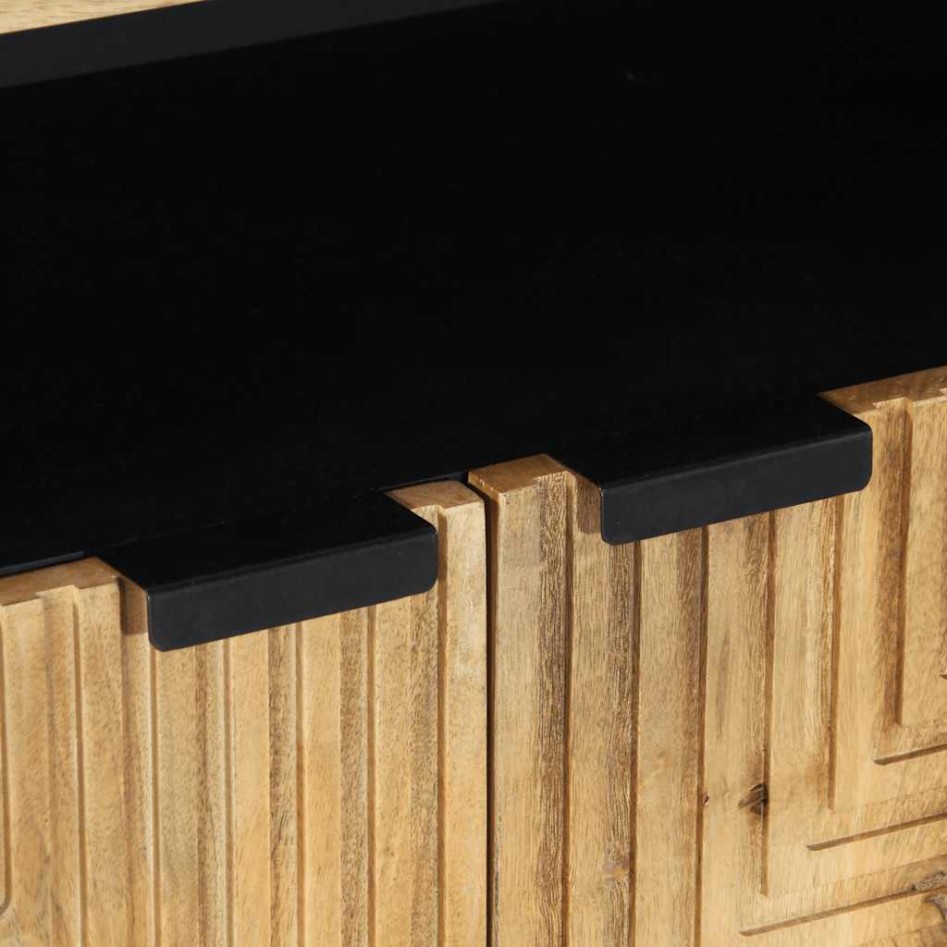 Aparador marrón 60x33x75 cm madera maciza