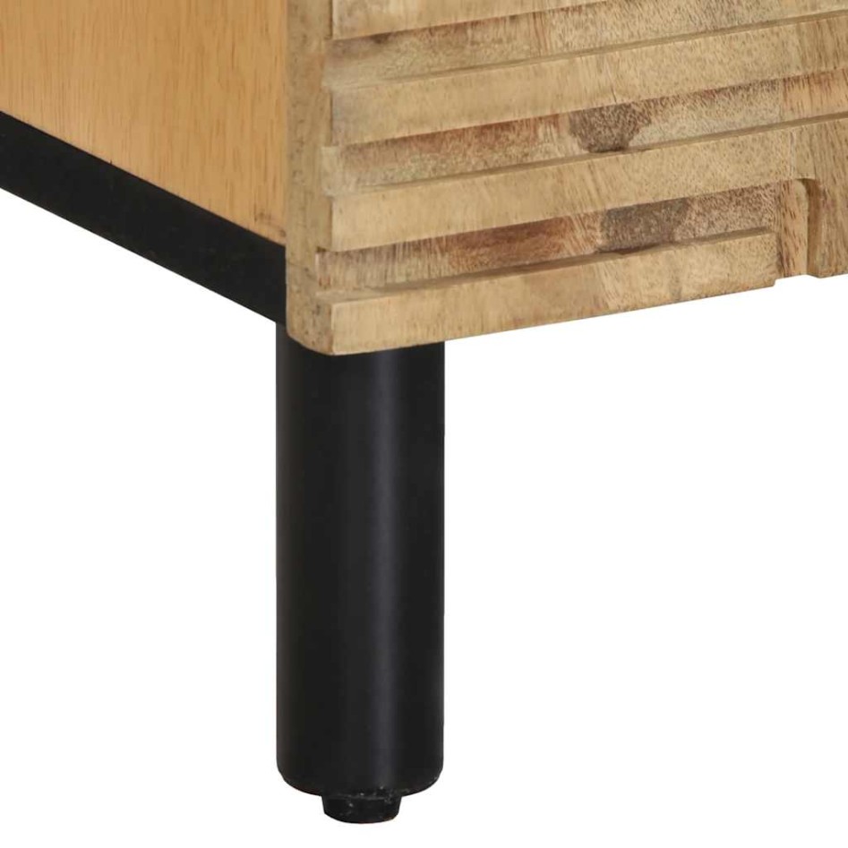 Aparador marrón 60x33x75 cm madera maciza