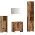 Juego de muebles de baño 4 piezas madera ingeniería