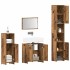 Juego de muebles de baño 4 piezas madera ingeniería