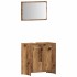 Juego de muebles de baño 4 piezas madera ingeniería