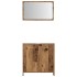 Juego de muebles de baño 4 piezas madera ingeniería
