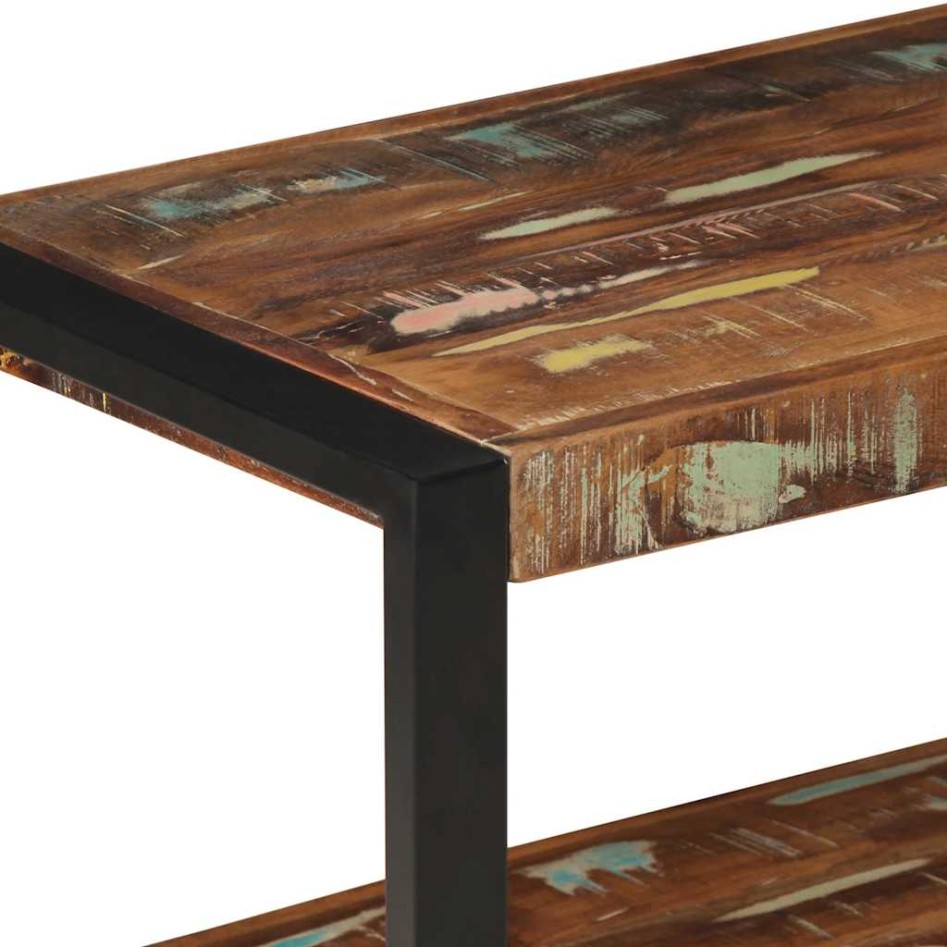 Perchero multicolor madera maciza reciclada 80x40x190