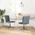 Sillas de comedor 2 unidades terciopelo gris