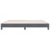 Cama box spring con colchón terciopelo gris oscuro 180x220