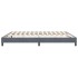 Cama box spring con colchón terciopelo gris oscuro 180x220