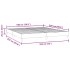 Cama box spring con colchón terciopelo gris oscuro 180x220