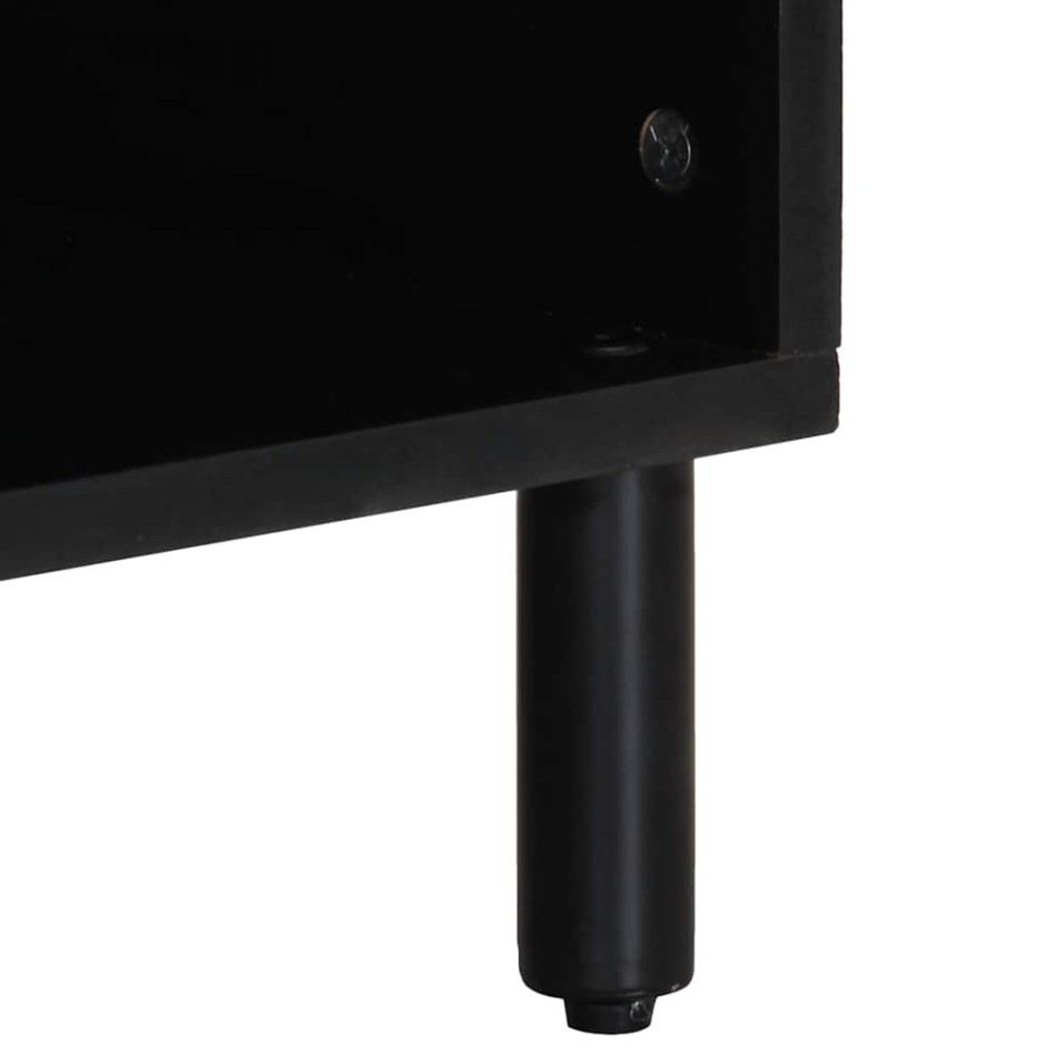 Aparador marrón 80x33x75 cm madera maciza