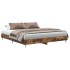 Estructura de cama sin colchón roble ahumado 180x200